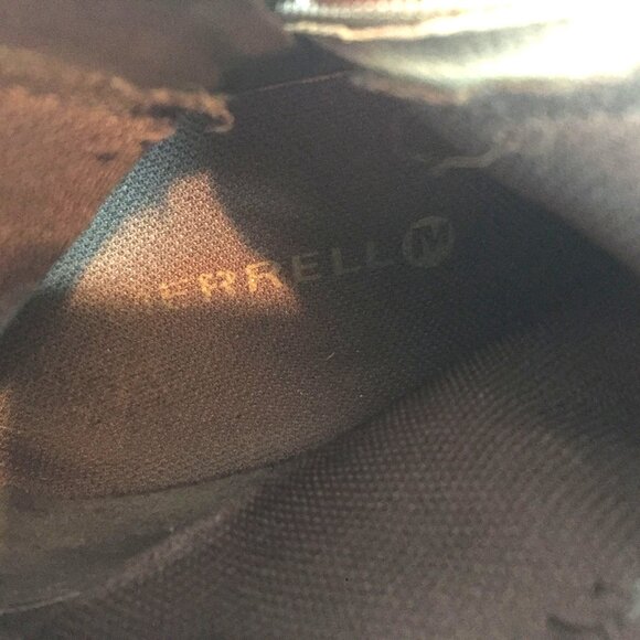 MERRELL Womens Brown Leather Knee High Riding Boots 9/40 Waterproof Side Zip - Picture 10 of 13